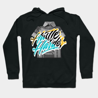 Hustle Harder Aqua Retro Hoodie